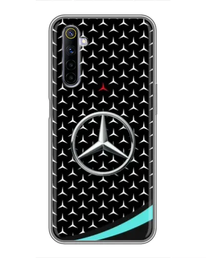 Чехол для Realme 6 с картинкой «Mercedes — бирюзовый акцент» Чехол для Realme 6 с картинкой «Mercedes — бирюзовый акцент»