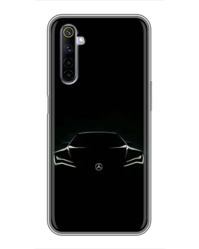 Чехол для Realme 6 с картинкой «Mercedes — силуэт авто» Чехол для Realme 6 с картинкой «Mercedes — силуэт авто»