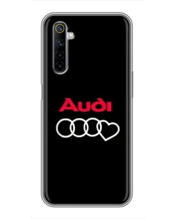 Чохол для Realme 6 з картинкою «Логотип Audi Heart»