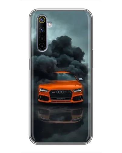 Чехол для Realme 6 с картинкой «Audi в облаках дыма» Чехол для Realme 6 с картинкой «Audi в облаках дыма»