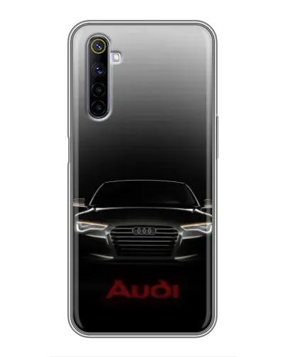 Чехол для Realme 6 с картинкой «Audi — градиентный контур» Чехол для Realme 6 с картинкой «Audi — градиентный контур»