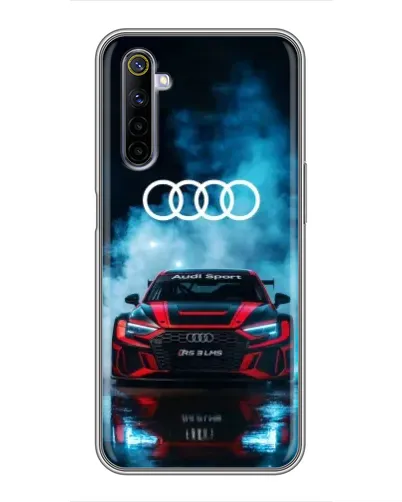 Чехол для Realme 6 с картинкой «Audi Sport — неон» Чехол для Realme 6 с картинкой «Audi Sport — неон»