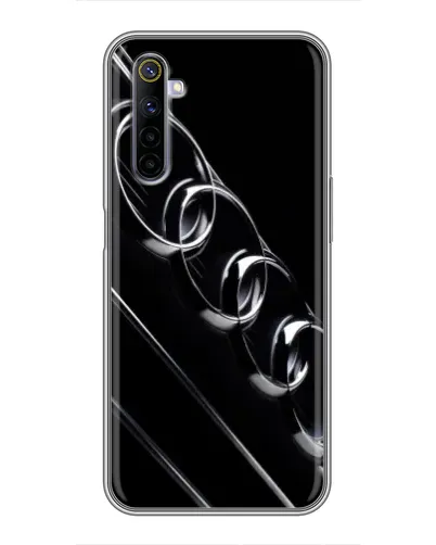 Чехол для Realme 6 с картинкой «Audi — абстрактные кольца» Чехол для Realme 6 с картинкой «Audi — абстрактные кольца»