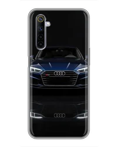 Чехол для Realme 6 с картинкой «Audi — ночное отражение» Чехол для Realme 6 с картинкой «Audi — ночное отражение»