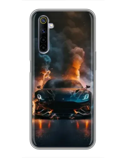 Чехол для Realme 6 с картинкой «Lamborghini дымная эстетика» Чехол для Realme 6 с картинкой «Lamborghini дымная эстетика»