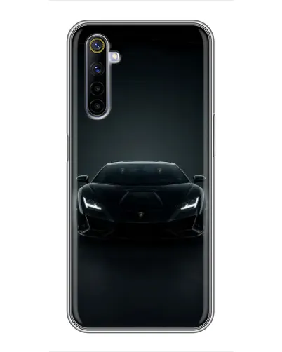 Чехол для Realme 6 с картинкой «Черный Lamborghini Aventador» Чехол для Realme 6 с картинкой «Черный Lamborghini Aventador»
