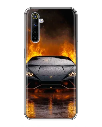 Чехол для Realme 6 с картинкой «Lamborghini в огне» Чехол для Realme 6 с картинкой «Lamborghini в огне»