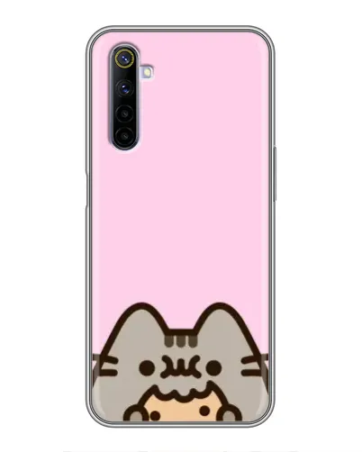 Чехол для Realme 6 с картинкой «Pusheen и печенье» Чехол для Realme 6 с картинкой «Pusheen и печенье»