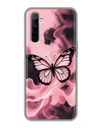 Чехол для Realme 6 с картинкой «Бабочка в дыму» Чехол для Realme 6 с картинкой «Бабочка в дыму»