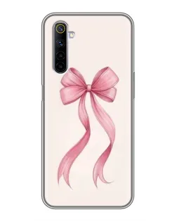 Чехол для Realme 6 с картинкой «Розовый бант»