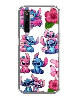 Чохол для Realme 6 з картинкою «Стікери Stitch та Angel»