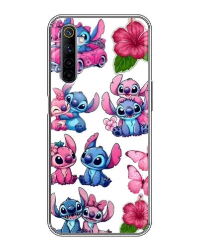 Чохол для Realme 6 з картинкою «Стікери Stitch та Angel» Чохол для Realme 6 з картинкою «Стікери Stitch та Angel»