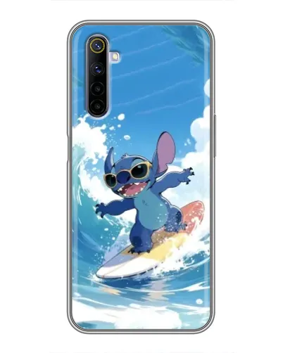 Чохол для Realme 6 з картинкою «Стіч на хвилі» Чохол для Realme 6 з картинкою «Стіч на хвилі»