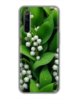 Чохол для Realme 6 з картинкою «Конвалії в зелені»