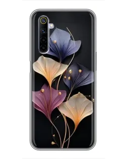 Чохол для Realme 6 з картинкою «Лілові квіти грації»