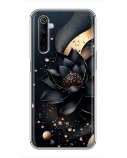 Чохол для Realme 6 з картинкою «Чорний лотос»