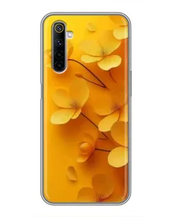 Чохол для Realme 6 з картинкою «Золоті пелюстки»