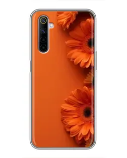 Чохол для Realme 6 з картинкою «Помаранчеві гербери»
