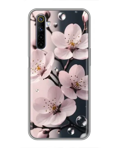 Чохол для Realme 6 з картинкою «Ніжня сакура та краплі» Чохол для Realme 6 з картинкою «Ніжня сакура та краплі»