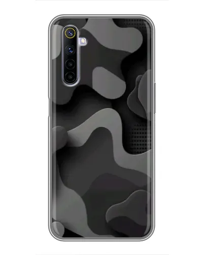Чехол для Realme 6 с картинкой «Темный абстрактный камуфляж» Чехол для Realme 6 с картинкой «Темный абстрактный камуфляж»