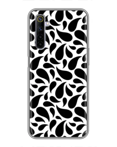 Чехол для Realme 6 с картинкой «Контрастные черные капли» Чехол для Realme 6 с картинкой «Контрастные черные капли»