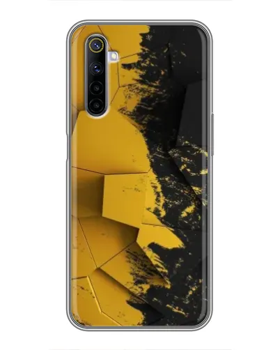 Чехол для Realme 6 с картинкой «Золотые осколки геометрии» Чехол для Realme 6 с картинкой «Золотые осколки геометрии»