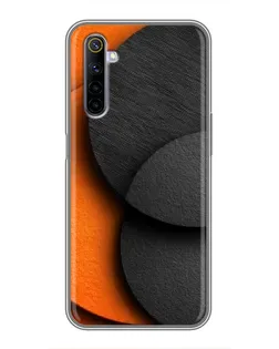 Чехол для Realme 6 с картинкой «Геометрия оранжевых кругов» Чехол для Realme 6 с картинкой «Геометрия оранжевых кругов»