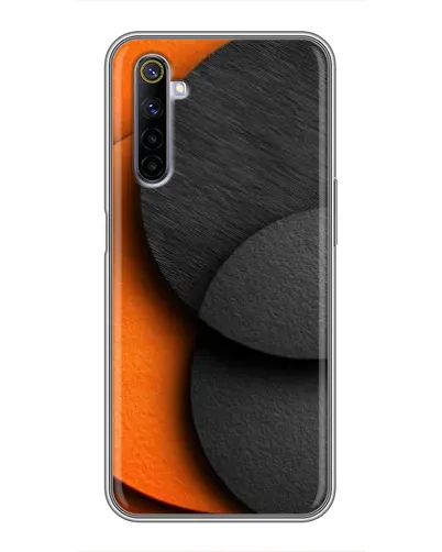 Чехол для Realme 6 с картинкой «Геометрия оранжевых кругов» Чехол для Realme 6 с картинкой «Геометрия оранжевых кругов»