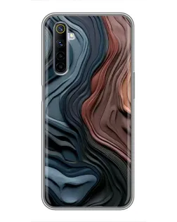 Чехол для Realme 6 с картинкой «Цветные волны каньона» Чехол для Realme 6 с картинкой «Цветные волны каньона»