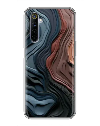 Чехол для Realme 6 с картинкой «Цветные волны каньона» Чехол для Realme 6 с картинкой «Цветные волны каньона»