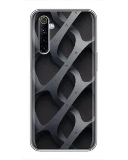 Чехол для Realme 6 с картинкой «Объемное серое плетение» Чехол для Realme 6 с картинкой «Объемное серое плетение»