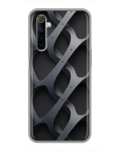 Чехол для Realme 6 с картинкой «Объемное серое плетение» Чехол для Realme 6 с картинкой «Объемное серое плетение»