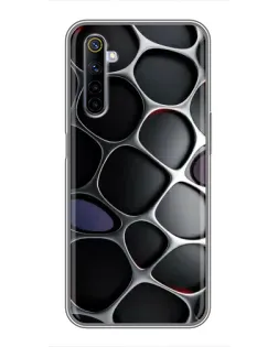Чехол для Realme 6 с картинкой «Объемная темная решетка» Чехол для Realme 6 с картинкой «Объемная темная решетка»