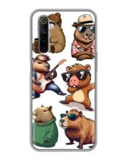 Чехол для Realme 6 с картинкой «Крутые капибары музыканты» Чехол для Realme 6 с картинкой «Крутые капибары музыканты»