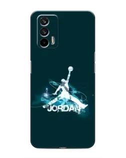 Чехол для Realme 7 Pro с картинкой «Jordan Blue Fire»