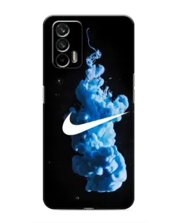 Чехол для Realme 7 Pro с картинкой «Nike и синий дым»