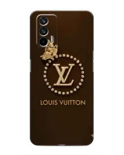 Чохол для Realme 7 Pro з картинкою «LV — золота печатка»