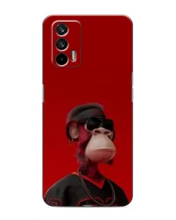 Чехол для Realme 7 Pro с картинкой «Bored Ape в красном»