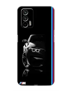 Чохол для Realme 7 Pro з картинкою «Силует BMW в темряві»
