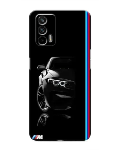 Чохол для Realme 7 Pro з картинкою «Силует BMW в темряві»