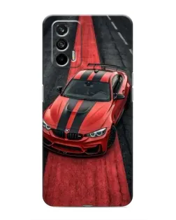 Чохол для Realme 7 Pro з картинкою «BMW на червоній доріжці»