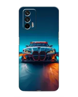 Чохол для Realme 7 Pro з картинкою «BMW — вогні неону»