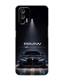 Чохол для Realme 7 Pro з картинкою «BMW крізь нічне місто»