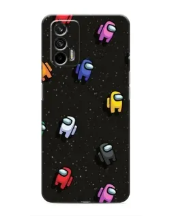 Чехол для Realme 7 Pro с картинкой «Космический паттерн Among Us»