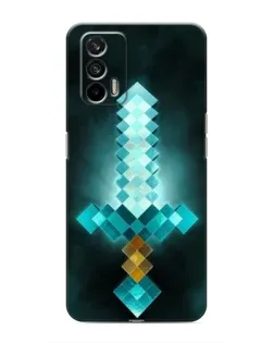 Чехол для Realme 7 Pro с картинкой «Алмазный меч неон» Чехол для Realme 7 Pro с картинкой «Алмазный меч неон»