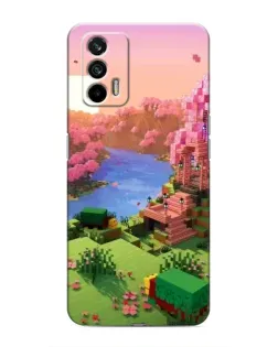 Чехол для Realme 7 Pro с картинкой «Розовое дерево Minecraft» Чехол для Realme 7 Pro с картинкой «Розовое дерево Minecraft»
