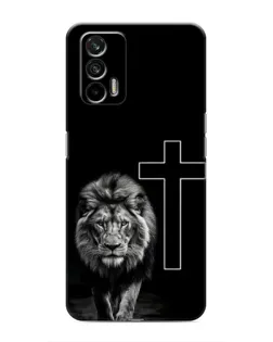 Чохол для Realme 7 Pro з картинкою «Лев та Хрест»