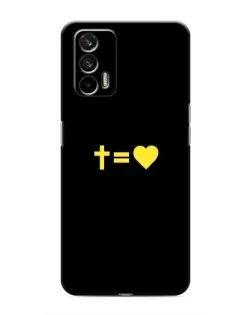 Чехол для Realme 7 Pro с картинкой «Сердце и Крест»