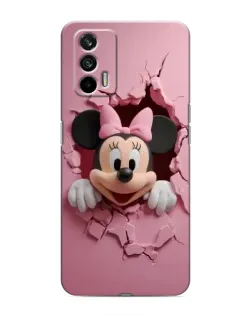 Чехол для Realme 7 Pro с картинкой «Минни сквозь стену»