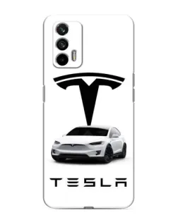 Чохол для Realme 7 Pro з картинкою «Tesla White Style»